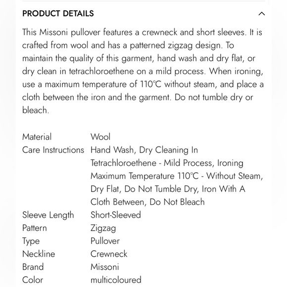 Missoni Wool Short Sleeve Crewneck Zig Zig  Pullover Sweater Size 40/US 4 - Picture 17 of 17